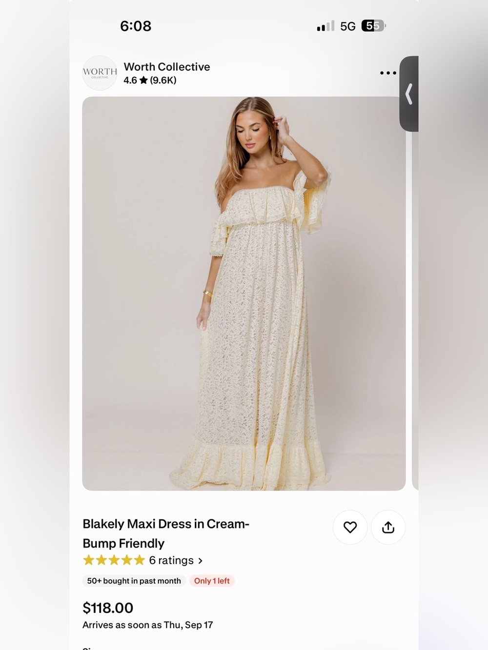 Worth Collective Lace Maxi Dress - Picture 2 of 3
